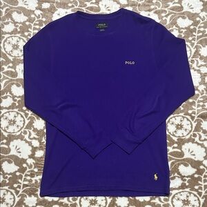 Polo by Ralph Lauren Men's Royal Purple Long Sleeve Tee